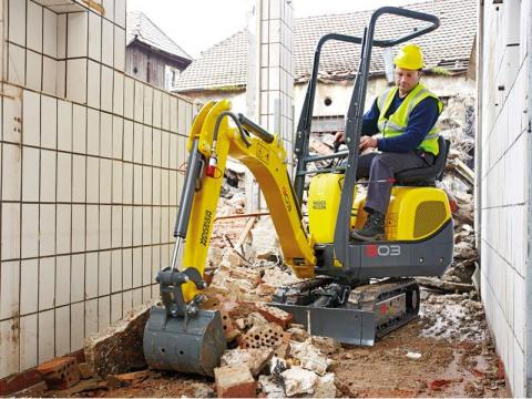 Miniexcavadora 1000 kg
